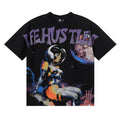 Life Hustlers Astronaut Space Graphic Tee - Black