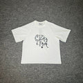 Mertra Graphic Logo Tee - White (Monochrome Pattern)