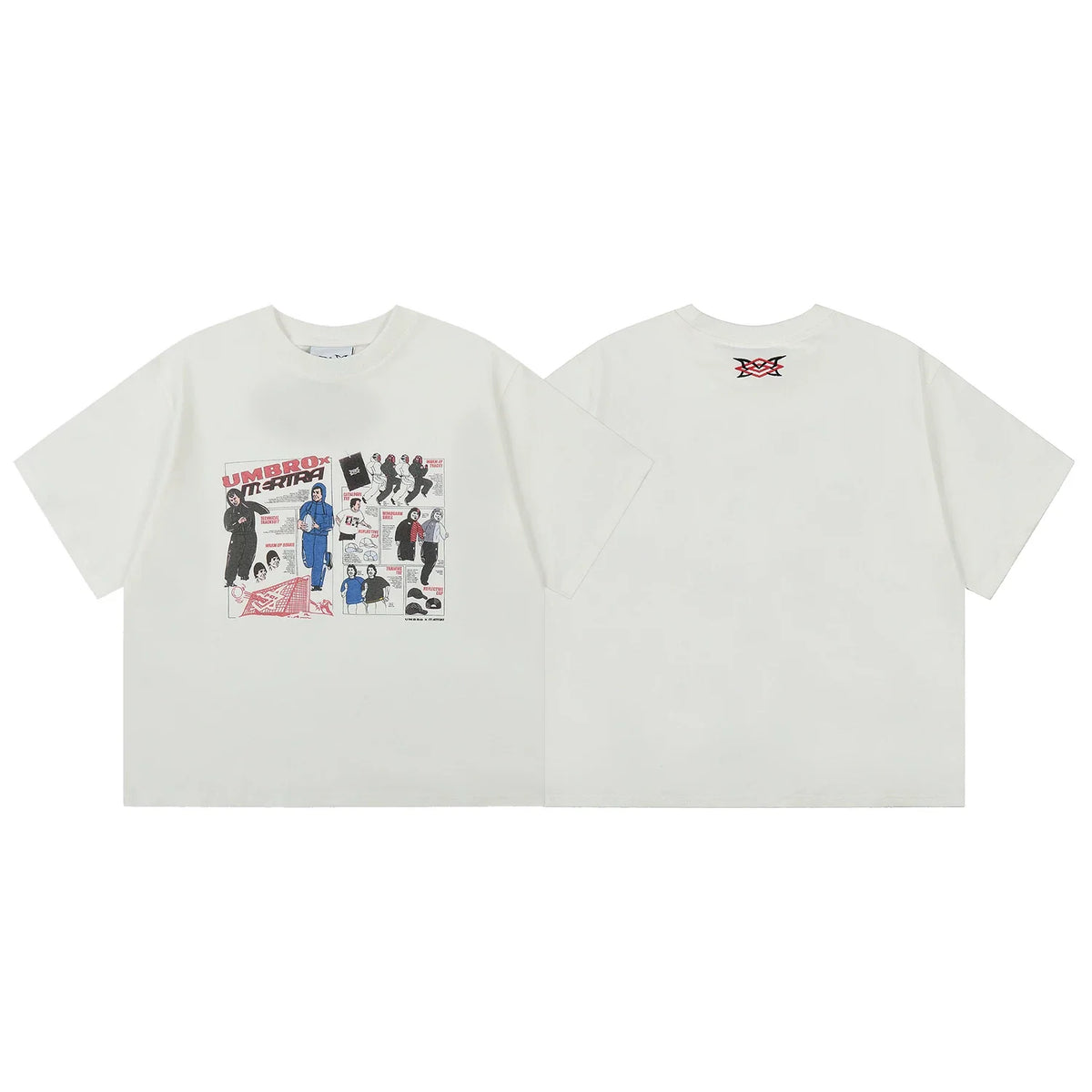 Mertra Comic Collage Graphic Tee - White