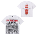 Life Hustlers Jesus Is King Newspaper Collage Tee - White