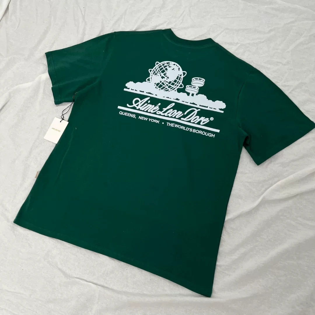 Aimé Leon Dore World Graphic Tee - Forest Green