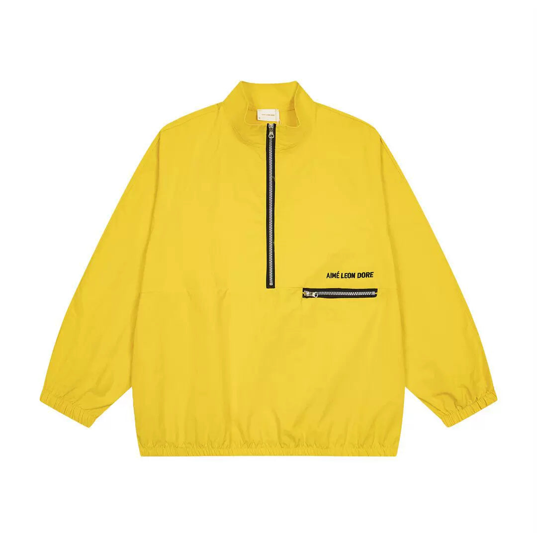 Aimé Leon Dore Nylon Half-Zip Pullover - Yellow