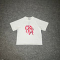 Mertra Floral Logo Tee - White (Pink Floral)