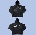 Aimé Leon Dore Angel Wing Cursive Zip-Up Hoodie - Black