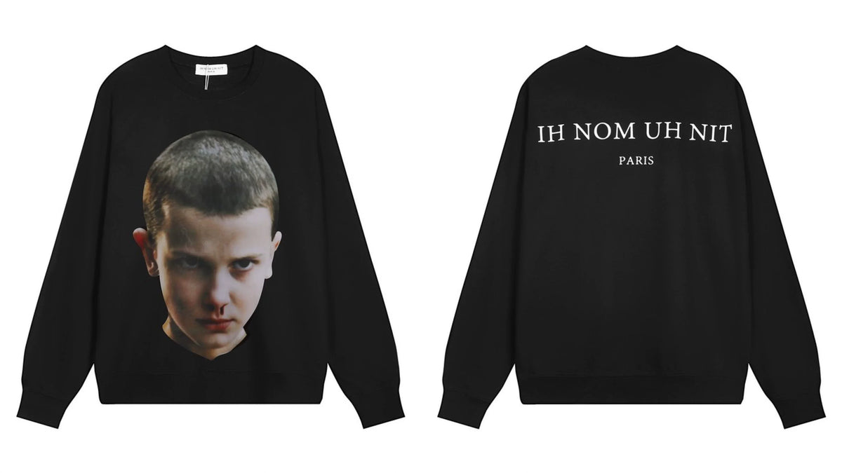IH NOM UH NIT Eleven Portrait Sweatshirt - Black