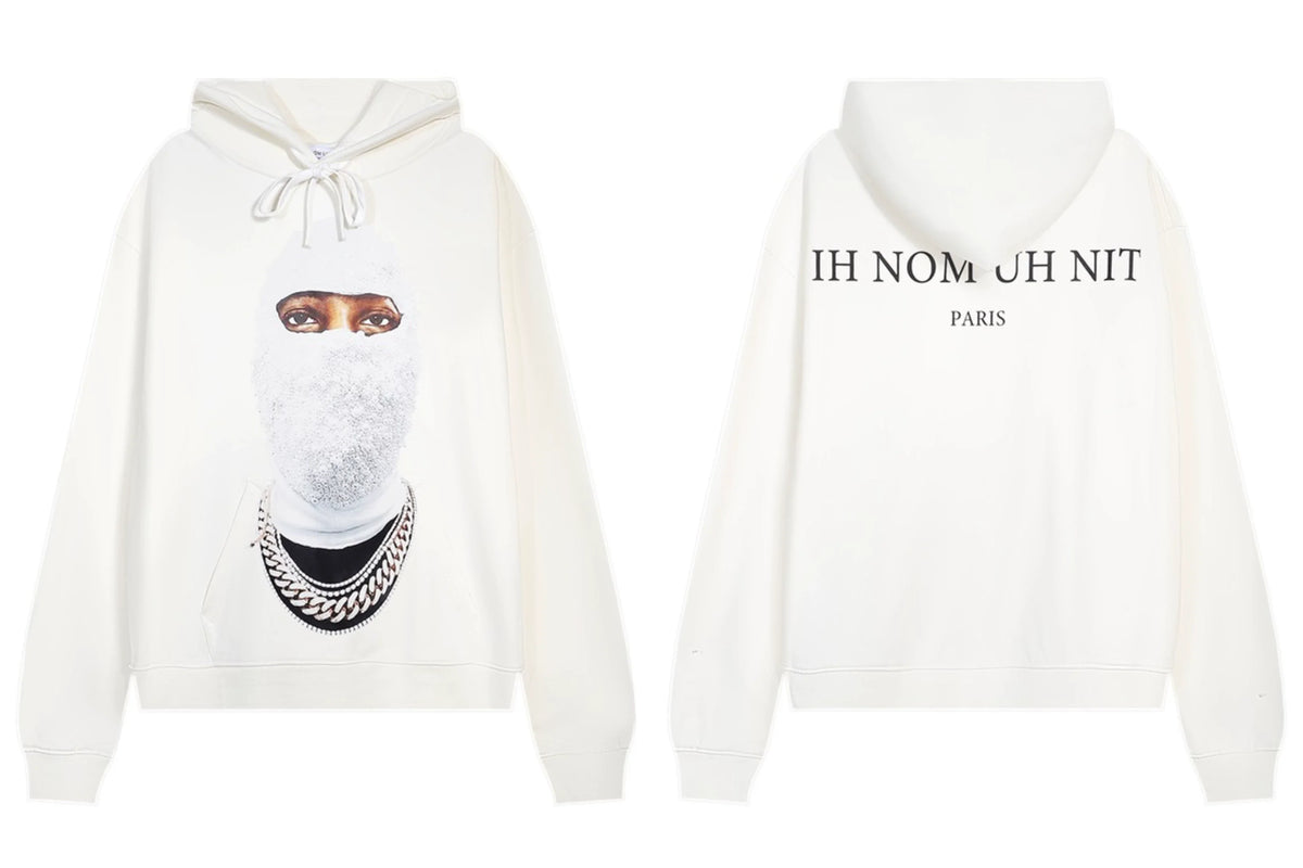 IH NOM UH NIT Textured Mask Pearl Hoodie - Off-White
