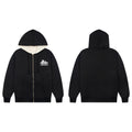 Aimé Leon Dore Thermal-Lined Script Zip-Up Hoodie - Black