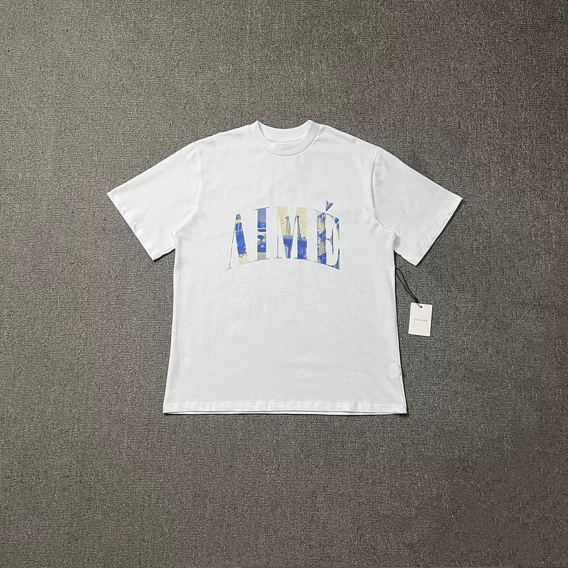 Aimé Leon Dore Patterned Arch Logo Tee - White