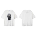 IH NOM UH NIT Rhinestone Mask Graphic Tee - Off-White