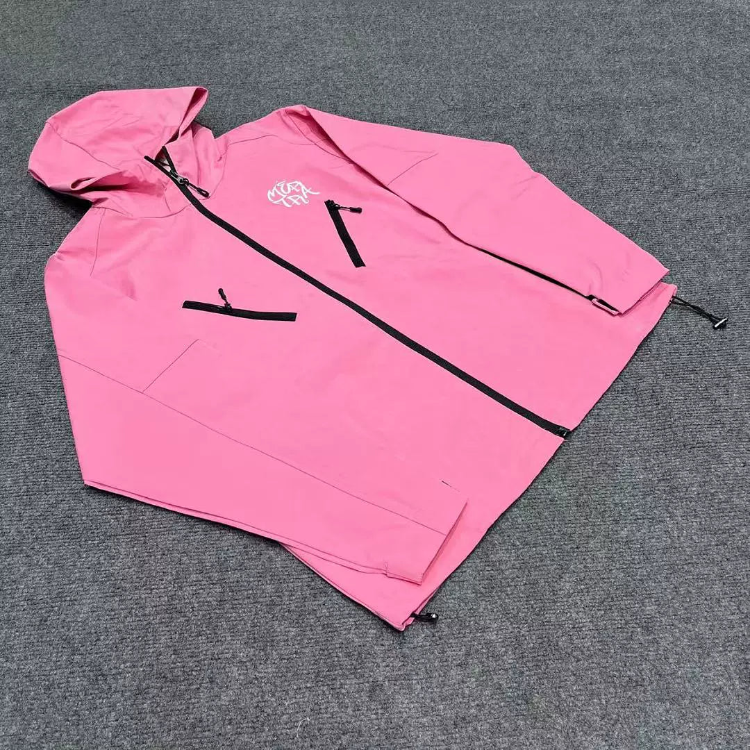 Mertra Technical Zip Windbreaker Jacket - Pink