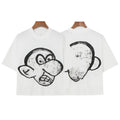 Billionaire Studios Hand-Drawn Profile Sketch T-Shirt - White