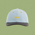 Aimé Leon Dore Small Cursive Logo Denim Hat - Light Blue / Navy