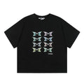 Mertra Butterflies Graphic Tee - Black