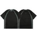 Mertra Technical Contrast Panel Raglan Tee - Black/Grey