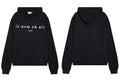 IH NOM UH NIT Colorful Lettering Small Logo Hoodie - Black