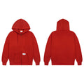 Aimé Leon Dore Thermal-Lined Script Zip-Up Hoodie -Red