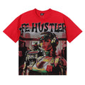 Life Hustlers Cyberpunk Cyborg Graphic Tee - Red
